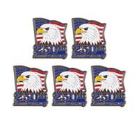 SOESFOUFU 5pcs American 250 Year Lapel Pin - USA Flag & Eagle Head Badge - 250th Liberty Anniversary Brooch for Commemorative July 4th Party Decor