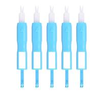SOESFOUFU 5pcs Blue Plastic Sewing Machine Needle Threader Inserter for DIY Hand Machine Dual Function for Threading and Needle Changing