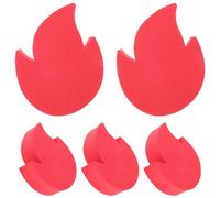 SOESFOUFU 5pcs Car Antenna Topper Flame Shape, High Visibility Auto Antenna Ball for Parking Lot Identification, Vehicle Exterior Decoration for SUV RV Truck