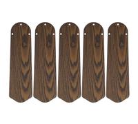 SOESFOUFU 5pcs Ceiling Fan Blades Replacement - 16.54 Inch Double Sided Wooden Fan Leaves - 8mm Hole Diameter Spare Parts for Indoor Outdoor Patio Porch