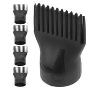 SOESFOUFU 5pcs Hair Dryer Comb Nozzles Universal Plastic Attachments for Styling and Straightening Fine and Natural Hair, Suitable for Travel and Daily Use, Sturdy Pa Material