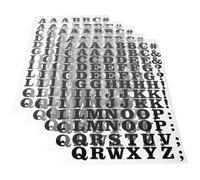 SOESFOUFU 5pcs Iron on Letter Patches for Fabric Sewing DIY Clothing Decorations, Black Vinyl Flocking Material, Lightweight and Stylish, for Covering Holes and Adding A Beautiful Touch