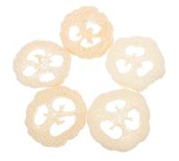 SOESFOUFU 5pcs Loofah Soap Holder Pads for Bathroom and Soap Making Breathable Natural Loofah Material with Simple and Natural Shape