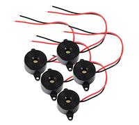 SOESFOUFU 5pcs Piezo Electric Tone Buzzer Pack with Clear Loud Sound High Penetration Alarm for Automotive Electronic and Circuit Applications Compact and Portable Design
