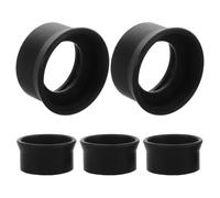 SOESFOUFU 5pcs Rubber Microscope Eye Cups for Binoculars, Fits 31-33 Mm Outer Diameter, Black Eyepiece Covers with Enhanced Contrast and Cleanliness Assurance, for Lab and Classroom Use