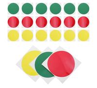 SOESFOUFU 60pcs Carpet Spot Markers for Classroom and Office Use, 6 Inch Round Writable PVC Self-Adhesive Stickers with Reliable Adhesion, Multi-Purpose Waterproof Circle Spots