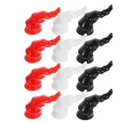 SOESFOUFU 6pairs Devil Horn Charms DIY Halloween Craft Barrettes Accessory Material for Women Vampire Demon Cosplay Costume Hairpins