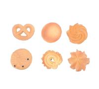 SOESFOUFU 6pcs Biscuit Hairpins Hair Clips for Cute Kawaii Food-inspired Barrettes Lightweight Secure Hold Hair Accessories for Various Hairstyles