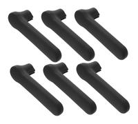 SOESFOUFU 6pcs Black Silicone Door Handle Protective Covers Childproof Anti-Collision Safety Glove Covers for Long Door Handles Knob Buffer Protectors
