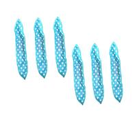 SOESFOUFU 6Pcs Blue Sponge Hair Rollers for Women Heatless Curling Tool Lightweight Reusable Hair Curlers Sleep Rollers for Natural Curls and Styling