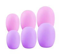 SOESFOUFU 6Pcs Blush Brush Protector Travel Brush Protector Silicone Non-Slip Details Travel Cover for Indoor Activities