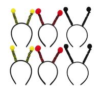 SOESFOUFU 6PCS Bug Headband: Ant Antenna Head Boppers - Cartoon Butterfly Bug Hair Bands Bee Hair Hoops for Spring Easter Halloween Insect Cosplay Party Supply