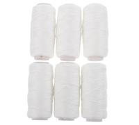 SOESFOUFU 6Pcs Cotton Thread for Eyebrow Threading, White Threading Hair Removal Tool for Facial Epilator, Suitable for Beauty Hair Removal
