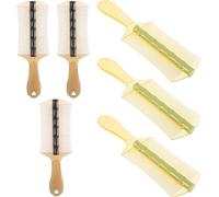 SOESFOUFU 6pcs Double Sided Plastic Flea Comb Fine Teeth and Long Handle for Adults, Large Size Lice Comb for Dogs, Cats, and Rabbits, Effective Dandruff and Nit Removal Tool
