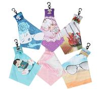 SOESFOUFU 6pcs Eyeglass Lens Cleaning Cloths Fiber Fabric Wipers for Mobile Phones and Tablets, Practical Portable Set for Use on Delicate Screens in Everyday Scenarios