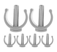 SOESFOUFU 6pcs Folding Walker Clips - Replacement Rolling Walker Tube Pin Lock Bracket Parts for Walking Cane Chair Stand Assist Aid 25MM/1" (Grey)
