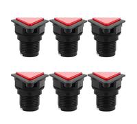 SOESFOUFU 6pcs Game Push Button - 1.7x1.7x1.6Inch Triangle LED Illuminated Push Button with Micro Switch Self-Resetting for Arcade Video Games DIY Accessories