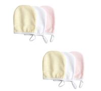 SOESFOUFU 6pcs Makeup Remover Pad Fiber Face Washing for Makeup Removal Facial Cleansing Pads Use As Exfoliating Gloves