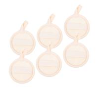 SOESFOUFU 6pcs Natural Loofah Facial Scrubbers Gentle Exfoliating Face Pads for Sensitive Skin Brightening Makeup Remover Cleansing Sponges Reusable for Face Neck Body Women Men