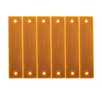 SOESFOUFU 6pcs Orange Reflective Markers for Driveway and Road Safety Weather-resistant Rectangular Post Reflectors High-visibility Traffic Warning for Slow Moving Vehicles and Parking Areas