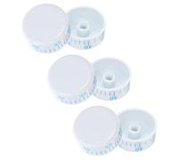 SOESFOUFU 6pcs Refrigerator Thermostat Temperature Controller Knobs with Universal Compatibility and Simple DIY Installation, Abs Material White Caps for Fridge and Small Appliances