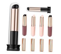 SOESFOUFU 6pcs Silicone Gradient Glue Tool Nail Brushes for Manicure French Manicure Gel Polish Nail Art