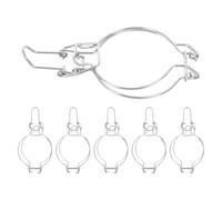 SOESFOUFU 6pcs Stainless Steel Wire Locking Mason Jar Clips for Regular Mouth Glass Jars Sealed Buckle Clips for Kitchen Storage and Food Container Sealing Sturdy Wire Hangers
