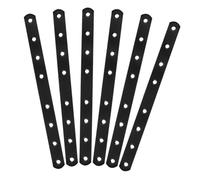 SOESFOUFU 6pcs Straight Shelf Brackets Corner Braces for Cabinet Support Flat Mending Plates with Smooth Surface for Furniture Repair Kitchen Cabinets Shelves and Wardrobes