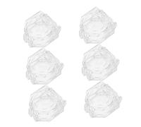 SOESFOUFU 6Pcs Transparent Flat Button Protective Covers for Emergency Stop Signal Buttons Dustproof Covers for Industrial Control Panels