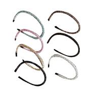 SOESFOUFU 7pcs Sparkling Rhinestone Hairbands for Women Chic Accessories for Daily Wear and Special Occasions Simple and Elegant Headdress for Girls