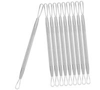 SOESFOUFU 7pcs Stainless Steel Pimple Removers Double-headed Comedone Extractor Tools for Blackhead and Zit Removal Facial Care