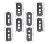 SOESFOUFU 8pcs Blank Audio Cassette Tape, Recordable Audio Cassette, Plastic Case, 30 Min, for Music Recording, Speech Recording, Teaching Content, DIY Retro Party Messages