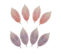 SOESFOUFU 8pcs Gradient Color Embroidery Leaf Hairpins for Bangs Hair Styling Elegant Hair Grips with French Style Design