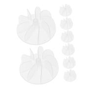 SOESFOUFU 8pcs Plastic Hair Dryer Fan Blades Replacement High-Hardness Fan Parts for Enhanced Airflow and Rapid Drying Repair Kit for Salon and Home Hair Dryers