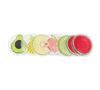 SOESFOUFU 8pcs Portable Eye Packs Cold Therapy Eye Pads 2.75x2.75x0.39in Gel Pvc Material Mixed Fruit Pattern Style Skin Elasticity Promote Seasonal Summer Gift for Friends and Assorted style
