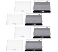 SOESFOUFU 8pcs Press on Nails Organizer Box with Lid Sturdy Pp Material Nail Tips Holder for Protecting and Storing for Home Or Salon Use