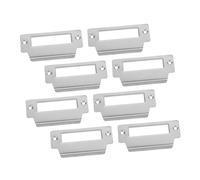 SOESFOUFU 8pcs Stainless Steel Door Reinforcement Plates Strike Plate Lock Replacement for Home Security Door Guard Protecting Against Forced Entry