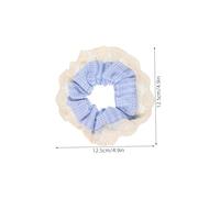 SOESFOUFU 8pcs White Lace Fabric Hair Scrunchies Oversized Soft Elastic Ponytail Holders Decorative Boho Lace Hair Ties for Women Ballet and Casual Styles