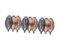 SOESFOUFU 9pcs Banana Hair Clips Fish Shape Hair Comb Clips Plastic Resin Teeth Clamps for Women for Yoga and Cycling