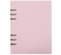SOESFOUFU A5 Ring Binder Notebook with Pu Cover and Aluminum Alloy Rings, Flat Page When Writing, Convenient Refillable Notebook for Weekly Planning and Note Taking in Office or Study