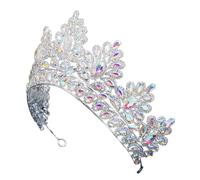 SOESFOUFU Ab Diamond Exaggerated Crown Rhinestone Crown Headdress Woman Headband Bridal Crown Headband for Baroque Decor Prom Headpiece Tiara Props Rhinestones Bride Alloy Rhinestone