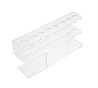 SOESFOUFU Acrylic Eyelash Tweezers Holder Stand Transparent Makeup Tools Organizer for False Eyelash Grafting and Nail Art Storage Practical Display Rack for Salon and Home Use