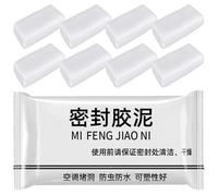SOESFOUFU Air Conditioning Hole Sealant for Sealing and Mending Holes White Clay 20pcs for Wall Repair, Removable and Re-Applied Filling Cracks Paste, Household Tool