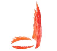 SOESFOUFU Anime Figure Display Effect Accessories Transparent Red Plastic Action Figure Effects for Statue Display Dynamic Light Enhancement for Collectors and Model Enthusiasts Unique