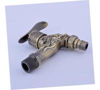 SOESFOUFU Antique Alloy Copper Core Water Tap with Thread Die-cast Zinc Nozzle for Kitchen Bathroom Outdoor Use Ergonomic Design and Leak-Resistant Connector