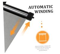 SOESFOUFU Automatic Retractable Car Side Window Sun Shade Black Roller Shutters with Heat Insulation and UV Protection Easy to Install Car Sun Shield Preventing Glare and Heat for Vehicle
