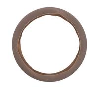 SOESFOUFU Automotive Silicone Steering Wheel Cover - 32.5cm/12.8" Steering Wheel Wrap - Non Slip Stretchable Sleeve Protector for Car Truck SUV Light Brown