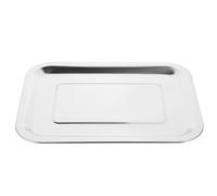 SOESFOUFU Baking Tray and Rectangular Shape Stainless Steel Oven Pan with Polished Design Sturdy and Not Easy to Deform Elegant and Simple Style Baking Pan for Picnic and Party Use