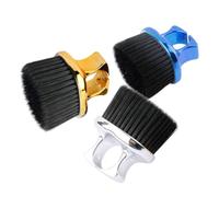 SOESFOUFU Barber knuckle brush 3pcs small beard and neck duster brush set with electroplated finger ring, designed for travel use by men