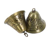SOESFOUFU Bells and Hanging Sound Options Soothing with Versatile with Copper 2pcs Small Vintage Angel Shape, Iron Plated for Indoor and Garden Feng Shui Decoration